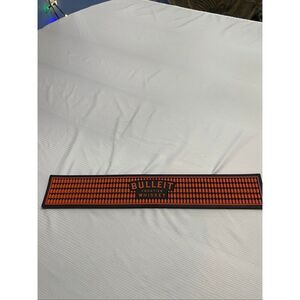 Bulleit Bourbon Whiskey BEER SPILL RAIL BAR MAT 3 1/2" X 21  restaurant bar mat